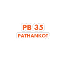 Load image into Gallery viewer, Pathankot Sticker - 2" × 2" / White - PB Zero