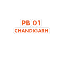Load image into Gallery viewer, Chandigarh Sticker - 2" × 2" / White - PB Zero