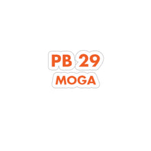 Load image into Gallery viewer, Moga Sticker - 2" × 2" / White - PB Zero