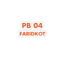 Load image into Gallery viewer, Faridkot Sticker - 2" × 2" / White - PB Zero