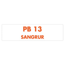 Load image into Gallery viewer, Sangrur - Bumper Sticker - 15" × 3.75" / Rectangle / White - PB Zero