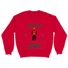 Load image into Gallery viewer, Jesus Mera Mama Lagda? Punjabi Christmas Jumper - Red / S - PB Zero